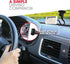 Macally Windshield Phone Mount for Car - Magnetic Suction Cup Window Holder with 8" Long Gooseneck Arm & Strong Magnet