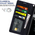 Arae Case for Samsung Galaxy S22 Ultra 5G, PU Leather Wallet Cover with Stand Feature and 4-Slots for Cards