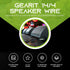 GearIT 14/4 Speaker Wire, 20 Feet 14AWG Gauge, Black 4-Conductors, OFC Oxygen-Free Copper