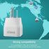 European to USA Plug Adapter, EU to US Plug Adapter for Most of Europe, Spain, France Type C/E/F Plugs to US Power