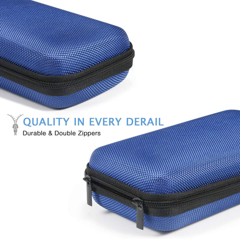 GLCON Portable Protection Hard EVA Case for External Battery, Cell Phone, GPS, Hard Drive, USB/Charging Cable, Small