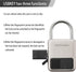 Fingerprint Padlock, Smart Biometric Lock with USB Charging, Suitable for Luggage, Suitcase, Backpack, Gold