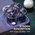 Bling Camera Lens Protector for iPhone 14 Pro/Pro Max - 9H Tempered Glass with Metal Ring, Glitter-Purple.