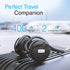 Kinivo BTH240 Bluetooth Headphones, Black, On-Ear, Wireless, Foldable, Travel Bag
