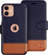 Compatible iPhone 12 Mini Wallet Case - Slim Flip Case with Credit Card Holder, Faux Leather, Magnetic Closure, Desert