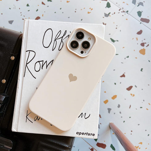 Jmltech Compatible with iPhone 13 Pro Max Case - Heart Phone Case Silicone Cute Slim Durable Shockproof Protective Case