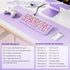 HongCai 65 Wired RGB Creamy Typewriter Keyboard. Percent Retro LED Membrance Gaming Keyboard. Small Ergonomic Optical