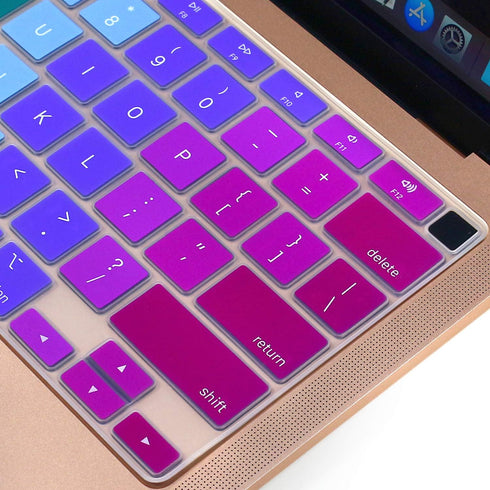 Silicone Keyboard Cover Skin for MacBook Air 13.3 inch A2337 M1, Touch ID & Retina Display US Layout Ultra Thin