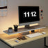Monitor Stand Riser, Wood & Acrylic Computer Monitor Stand with LED Light, Desktop Organizer for Computer, Laptop,