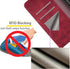 SUANPOT Leather Wallet Case for Samsung Galaxy S22, RFID Blocking Flip Folio Book, Shockproof Cover for Men Women (Red)