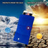 Blue Thermal Phone Case for iPhone & Samsung Galaxy: Prevents Overheating, Freezing & Extends Battery Life Outdoors.