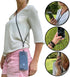 Black Universal Cell Phone Lanyard with Adjustable Strap - Phone Necklace for All Smartphones, Multipurpose Design,