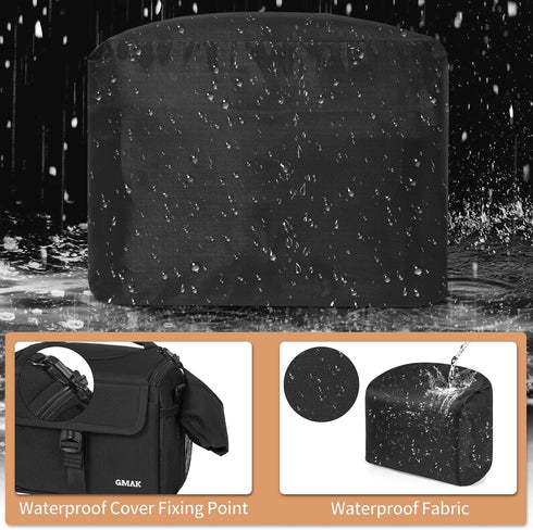 GMAK 9'' 4.7'' 7.5'', Waterproof Camera Bag for Photographers, Anti-shock Camera Shoulder Bags with Water-resistant
