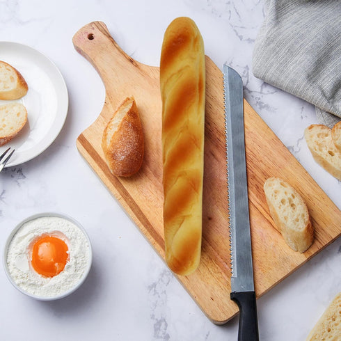 HDBHSBE 2PCS 13.8x2.4in French Bread Bread, PU Realistic Long Artificial, Bake for Display, Photography Props, Bakery