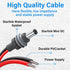 Groovely 14AWG IP65 5.5mm 2.1mm (3.2Ft) Starlink Mini Power Extension Cable, Waterproof DC x Male to Bare Wire Cord