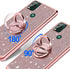 B-wishy Moto G Stylus 5G Phone Case - Luxury Glitter Sparkles Cute Silicone TPU Case with Stylus Pen, Kickstand, Bling