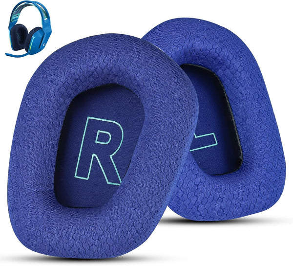 Fabric Replacement Ear Pads for Logitech G733 Gaming Headset, Fit Logitech G335 Wireless Headphone, Soft Mesh Fabric