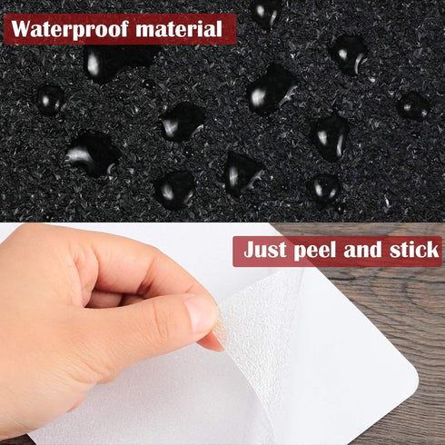 Zonon 4 Pieces Grip Phone Tape Sticker, Anti Slip Rubber Textured Adhesive Traction Grip Decal for Phones