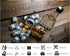8x8ft Fabric Whiskey Bottle and Glass with Ice Cubes on Rustic Wood Backdrop Warm Amber Liquid Photography Background