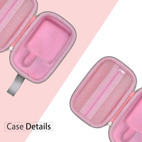 XANAD Pink Case for JBL Go3 / Go 3 Eco Portable Wireless Bluetooth Speaker, Travel Protective Storage Case Bag