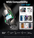 GuMosh Dual Coil Wireless Car Charger, Fast Charging Auto-Clamping Alignment Car Phone Holder Charger for Samsung Flip,