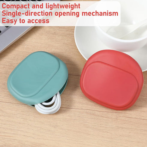 Sibba 2 Silicone Headphone Organizer PCS Wired Headphones Cases Mini Earbud Case Storage Pouch for Data Cables Keys