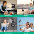 Smartphone Video Vlogging Kit with LED Light, Phone Holder, Microphone, Tripod, Carry Bag for iPhone/Android