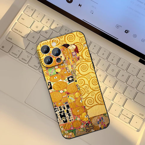 for iPhone 13 Pro Case for Women, The Embrace by Gustav Klimt Phone Case, Classic Fine Art Case, Soft TPU Shockproof Protective Cover