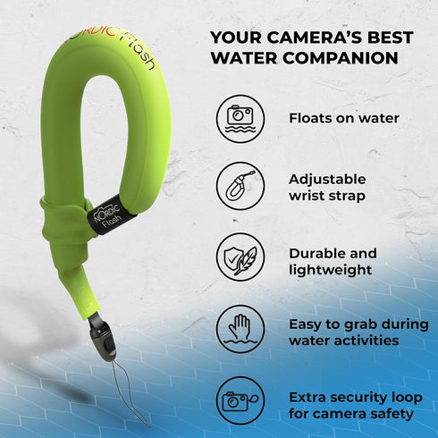 Insta360, Nordic Flash Floating Wrist Strap for Phone & Camera - Compatible with GoPro, DJI, OM System, Kodak, iPhone