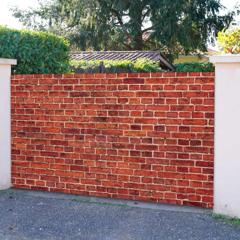 Red Brick Wall Party Backdrop, Large Fabric Photo Background for Baby Shower Birthday Party Decoration