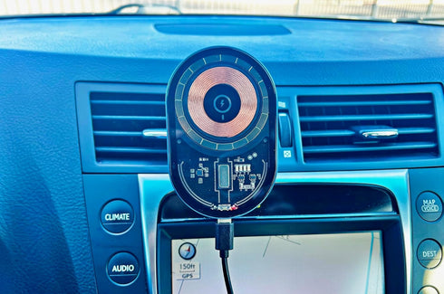Magnetic Car Charger, Transparent 15W Fast Charging for iPhone 12-15 Pro Max