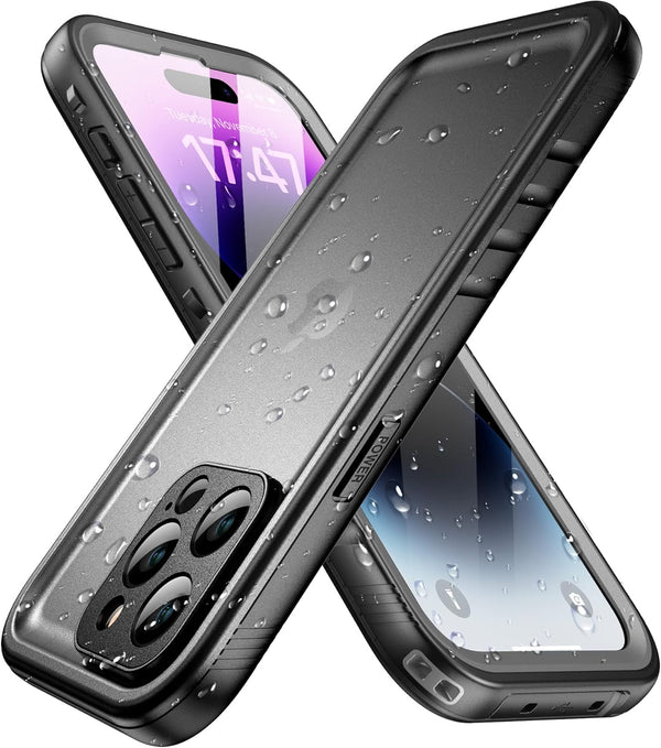 SPORTLINK Waterproof Case for iPhone 14 Pro Max, Built-in Shockproof Dustproof Screen Protector, IP68