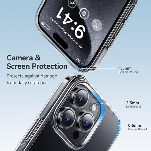 CASEKOO iPhone 12 Pro Max Case, Crystal Clear, Military Drop Protection, Shockproof for 6.7 inch Phone