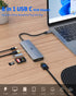 TOTU 6-in-1 4K 5Gbps 3.0, 100w Docking Station, USB-C Hub Enabling Stunning HDMI Displays, Ultra-Fast File Transfers