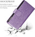 UEEBAI Wallet Case for Samsung Galaxy S10 Plus, PU Leather Magnetic Closure Handbag with Card Slots (Glitter Purple)