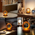 EDALOPLI Countertop USB Night Light Desk Lamp Boho Table Lamp Small Lamp Bamboo Lamp Bohemian Lamp Wooden Lamp Table
