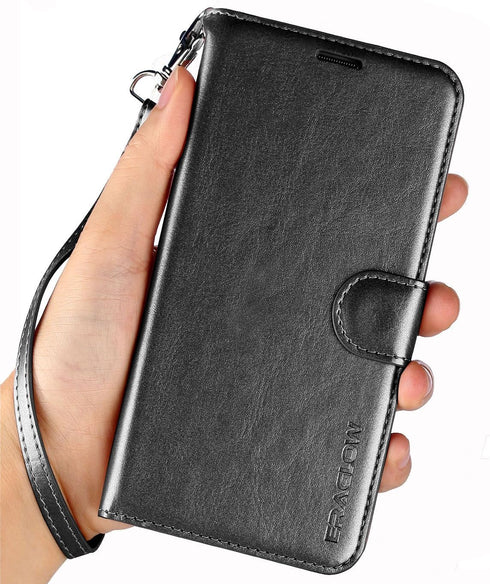 Galaxy S9 Wallet Case, Premium PU Leather Flip Protective Cover with Card Slots and Kickstand for Samsung Galaxy S9