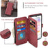 Asuwish Phone Case for LG Velvet 5G, Wallet Cover with Tempered Glass Screen Protector, Leather Flip Card Holder, Red