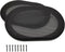 4" x 6" Speaker Grill Covers, Car Subwoofer Guard Protector, ABS Plastic Frame with Metal Mesh, Black - 2Pcs