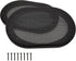 4" x 6" Speaker Grill Covers, Car Subwoofer Guard Protector, ABS Plastic Frame with Metal Mesh, Black - 2Pcs