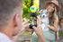 Cell Phone Dog Universal Selfie Stick - Dog Training Tool for Photos, Get Your Pooches Attention (Green)