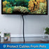 Cable Keeper Cord Organizer, 10-Foot Adjustable Cover, Reusable Desk Cord Organizer for TV & Computer