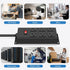 JUNNUJ Heavy Duty 20 Amp Power Strip with 6 Outlets, 12 Gauge Surge Protector, 3000J, 6 FT Extension Cord for Garage