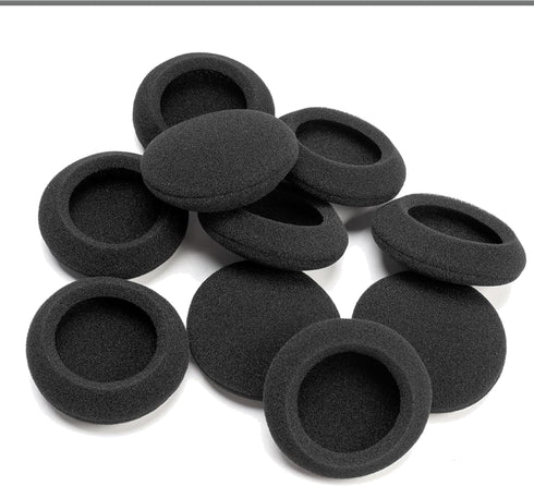 xieyaxie 24 Pack 55MM Headset Headsets, Black Headphone Earpads Replacement Cushions | Soft Ear Covers & Cushions