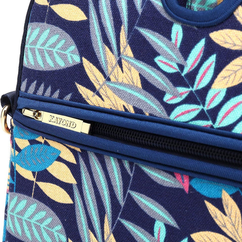 Forest Series Blue Pattern Waterproof Laptop Shoulder Messenger Bag for 15 Inch 15.6 Inch Laptop