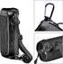 Silicone Case for JBL FLIP 6, Waterproof Portable Bluetooth Speaker Cover with Shoulder Strap and Carabiner - Black