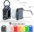 DOVICK- Waterproof Airtag Keychain Holder Case,Screw Full Cover Compatible with Apple Air Tag Tracker Key Ring 4 Pack (Black,Blue,Pink,Orange) by DOVICK