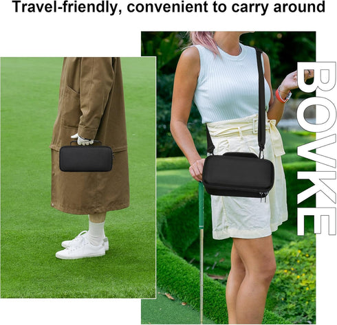 BOVKE Carrying Case for Bushnell Wingman View Golf GPS Speaker with Shoulder Strap and Extra Pocket