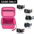 Vlogging Camera Case Compatible with Duluvulu/for TEBNGIHNM/for zheozeig/for Oiadek 4K Digital Cameras for Youtube. Vlog Camera Carrying Storage for Lens, Cable and Other Accessories - Red