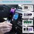 Magnetic Wireless Car Charger, 7.5W Fast Charging Mount for iPhones, Dashboard Holder with Safety Protection, Rotatable